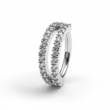 Cerchio con due file divise di pietre