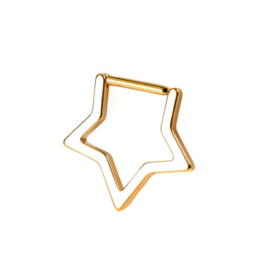 Cerchio clicker in titanio a forma di stella