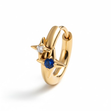 Cerchio in titanio con due stelle