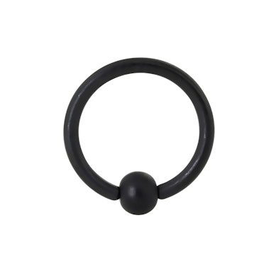 Captive bead ring nero opaco