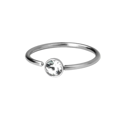 Cerchio con pietra fissa in vari colori