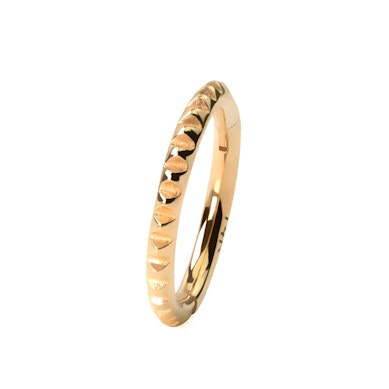 Cerchio con cerniera in oro 14K con motivo a piramide