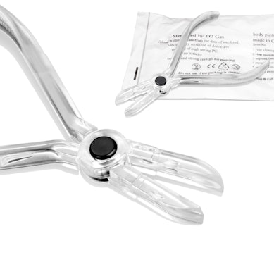 Pinza sterile per chiudere anelli