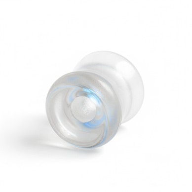 Tunnel a doppia svasatura in vetro con effetto aurora boreale