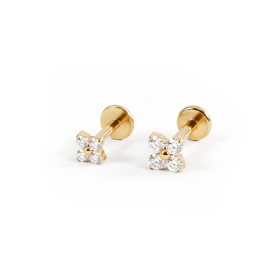 Set mini fiori oro