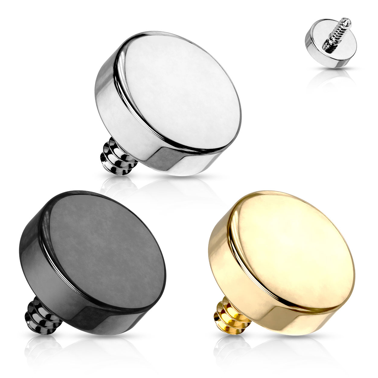 Sfera piatta per filettatura interna