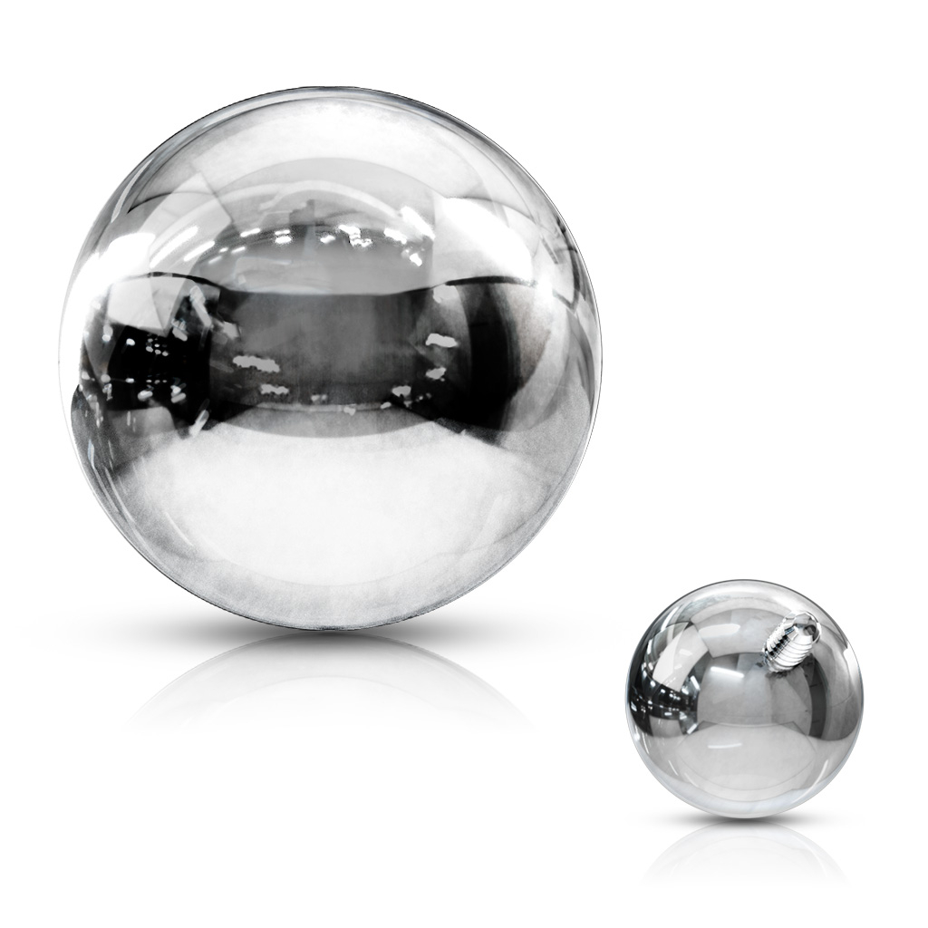 Sfera in acciaio chirurgico con filettatura