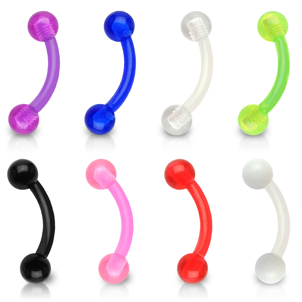 Barra curva in ptfe in vari colori