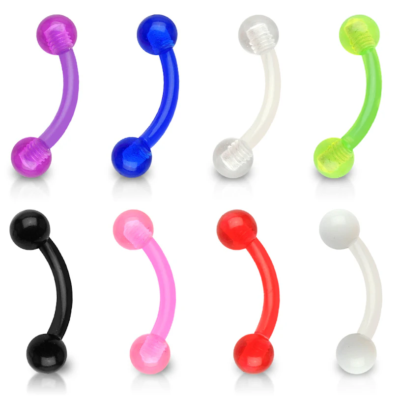 Barra curva in ptfe in vari colori
