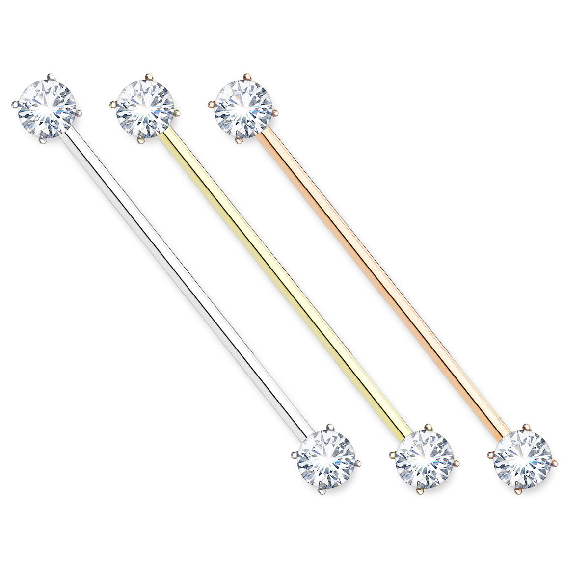 Barra industrial con pietre trasparenti