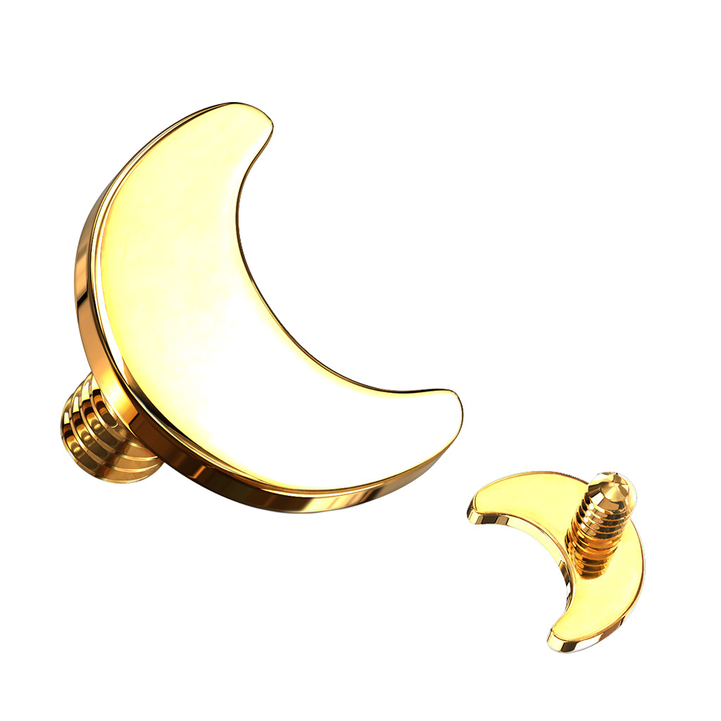 Dermal top in titanio con luna