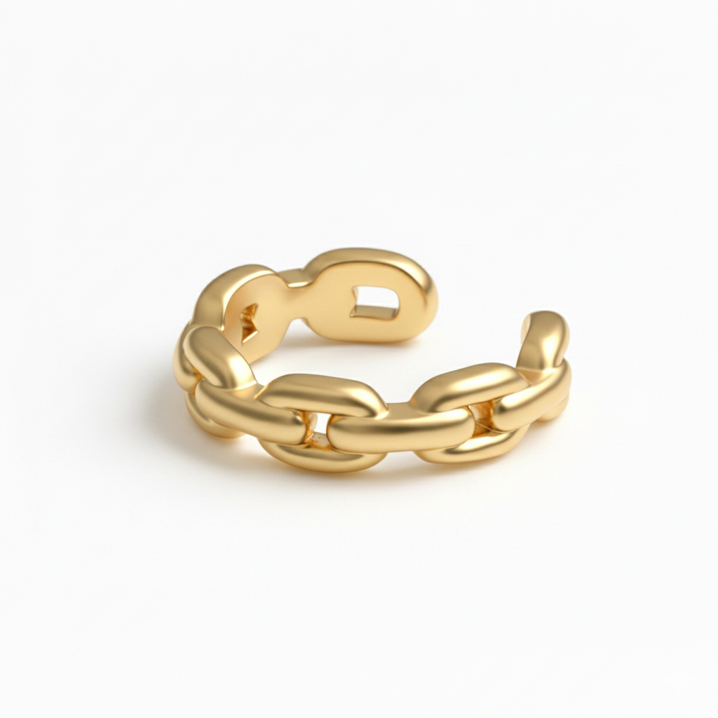 Ear cuff con design a catena