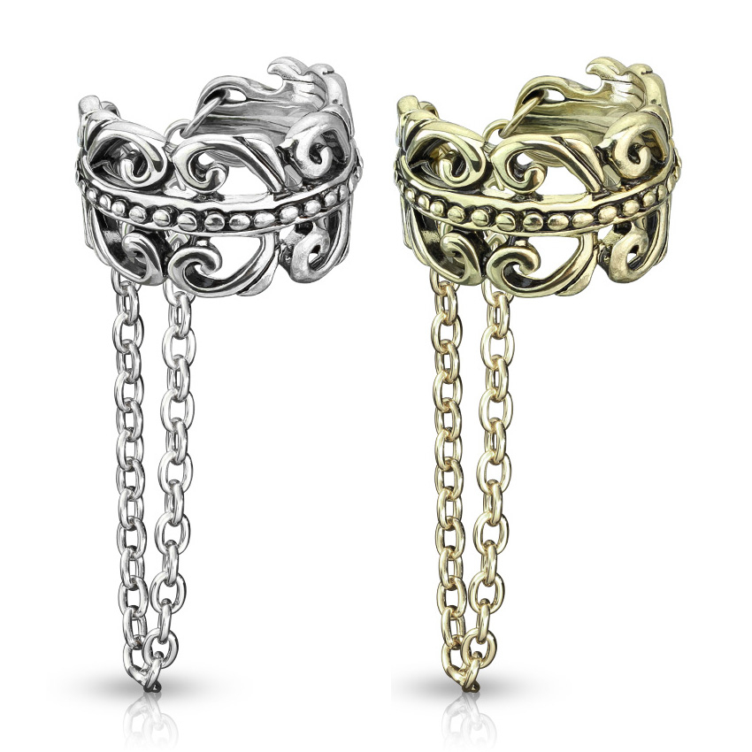 Earcuff con catena celtica