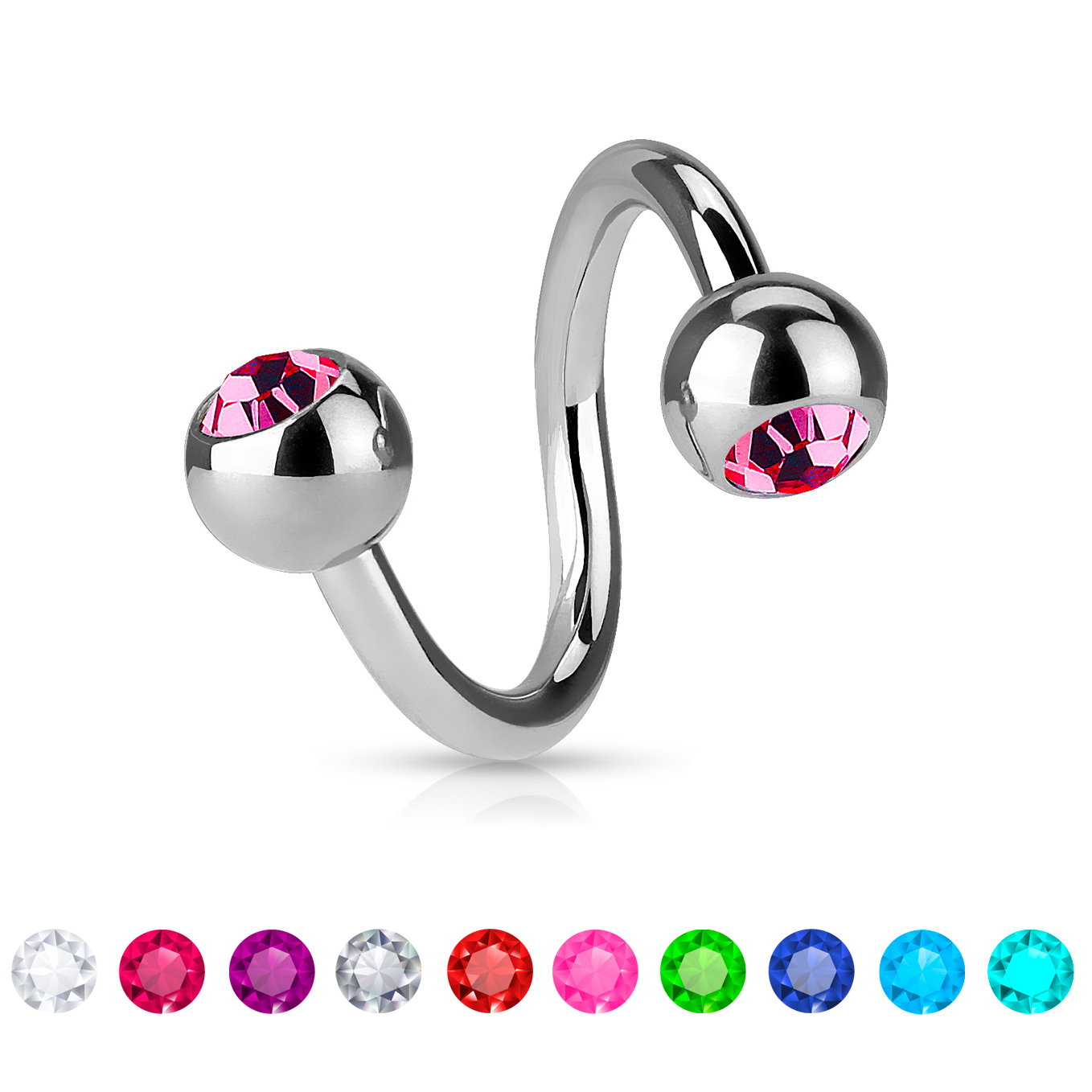 Cerchio twister con pietra