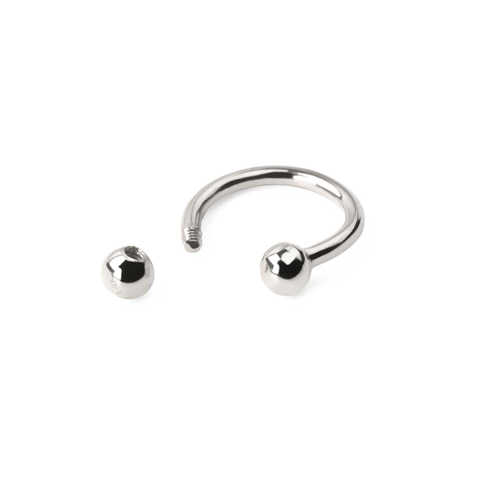 Ferro di cavallo in oro 14K