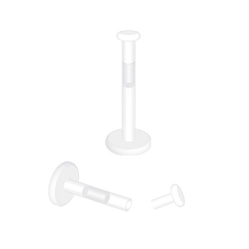 Retainer per labret push in