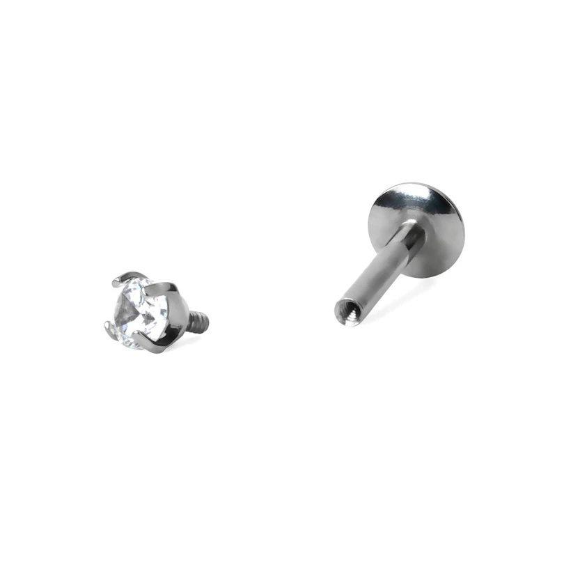 Labret in titanio con vari design di pietre