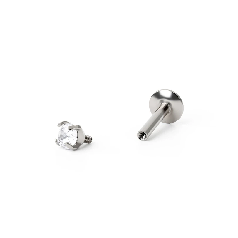 Labret in titanio con vari design di pietre