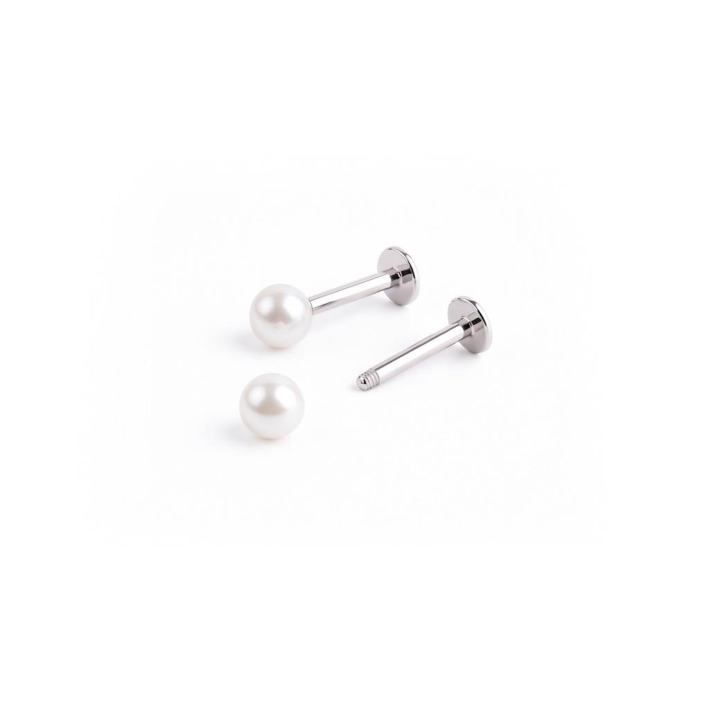 Labret con sfere metalliche