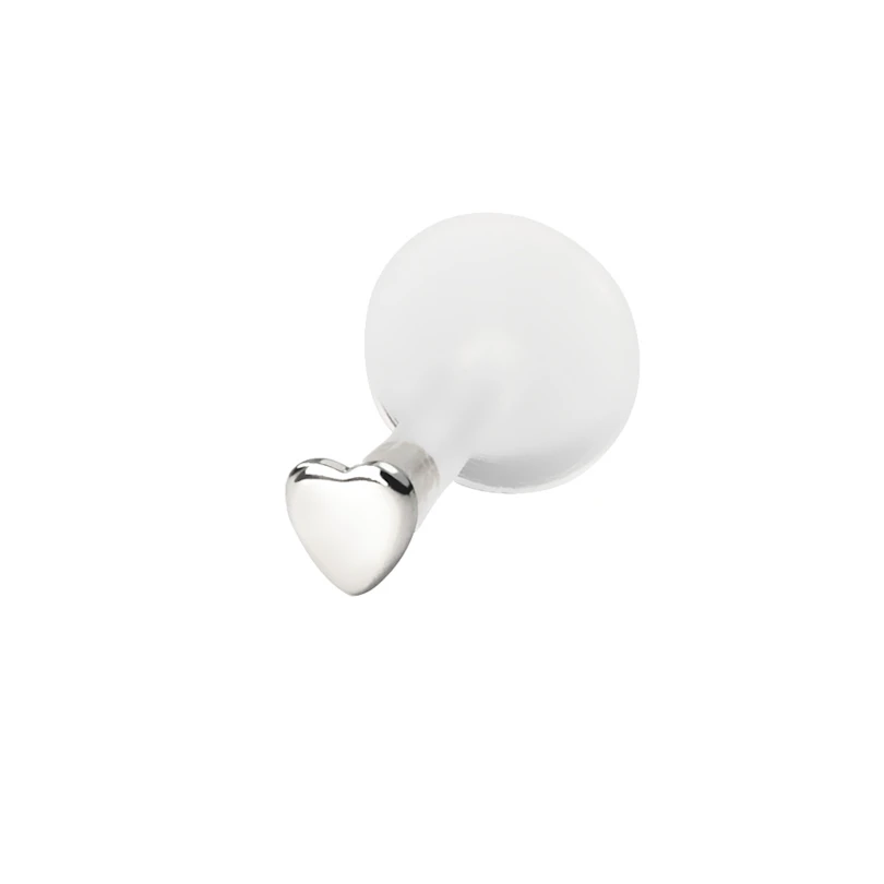 Labret in oro 14K con top a forma di cuore-Oro bianco 14K / PTFE