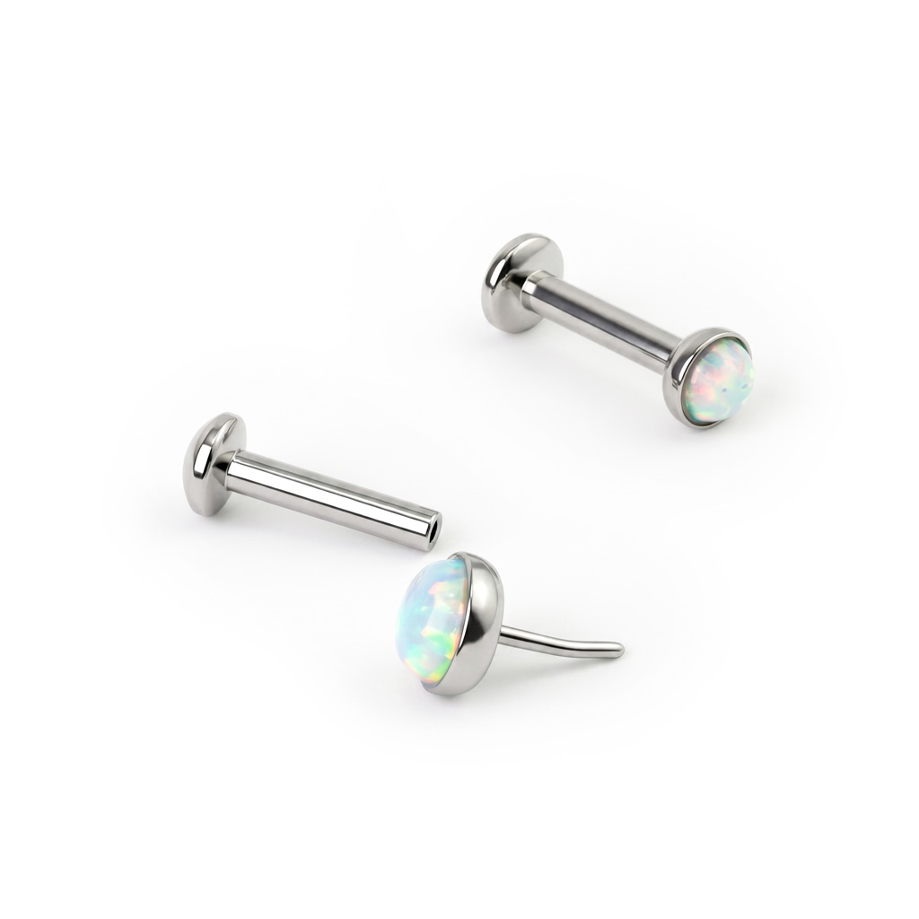 Labret push-in con opale