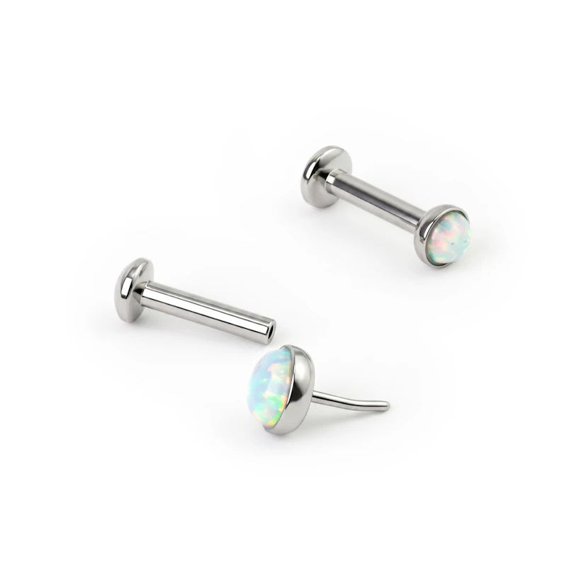 Labret push-in con opale