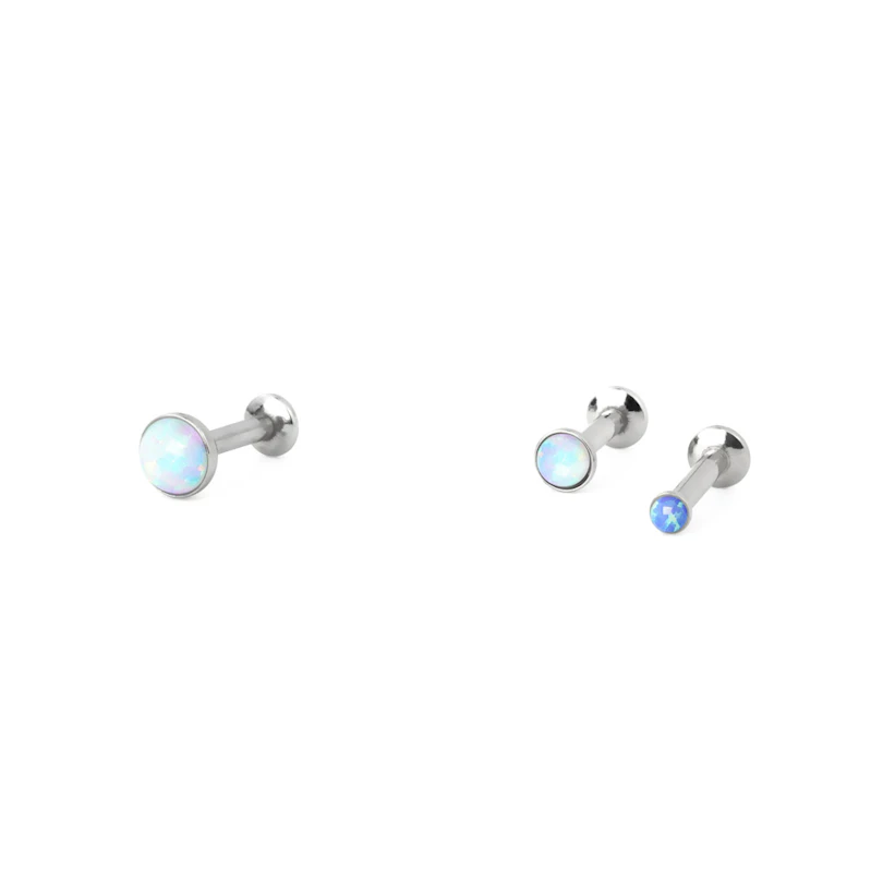 Labret push-in con opale