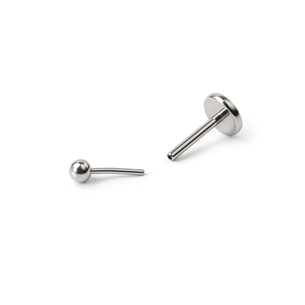 Labret push-in in titanio