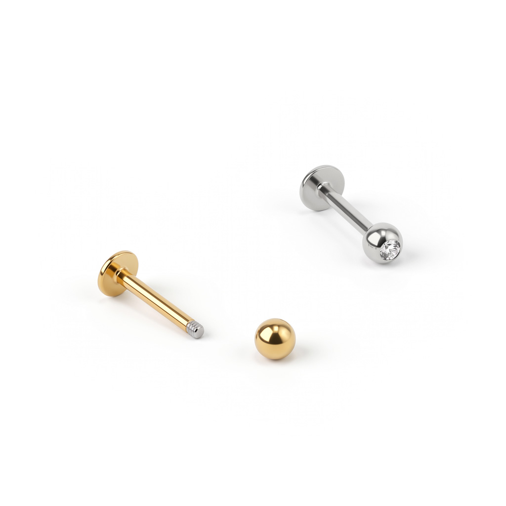 Labret con pietra incastonata