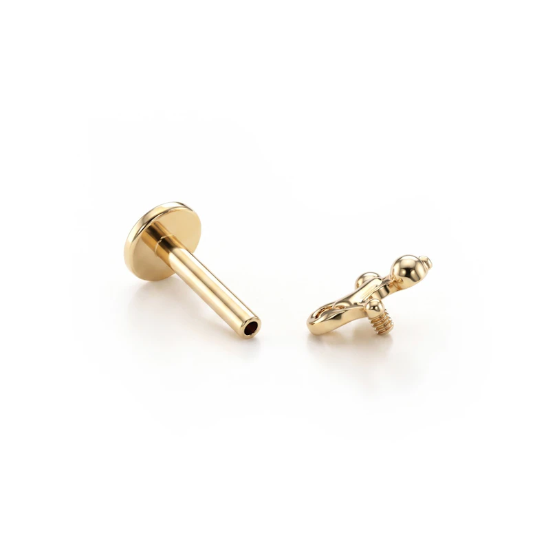 Labret in titanio con design a forma di cane palloncino