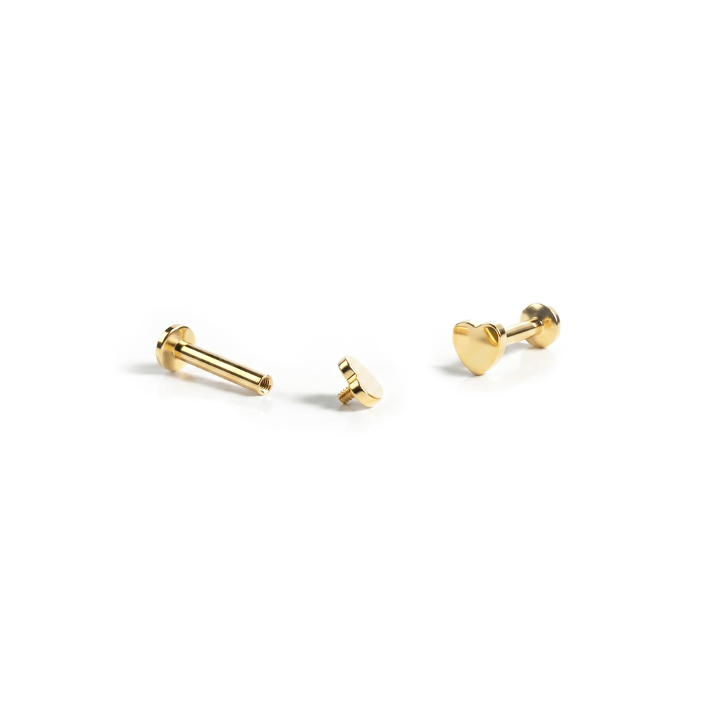 Labret con punta a cuore