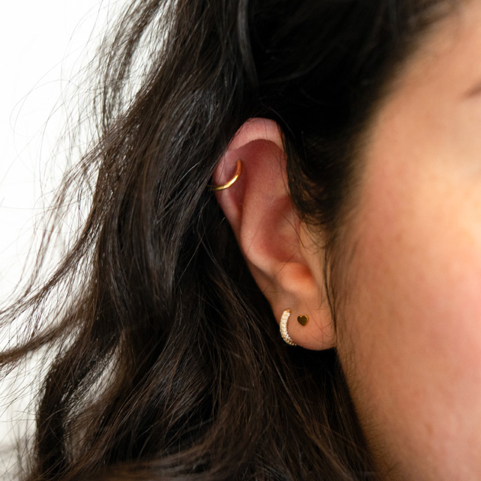 Labret con punta a cuore