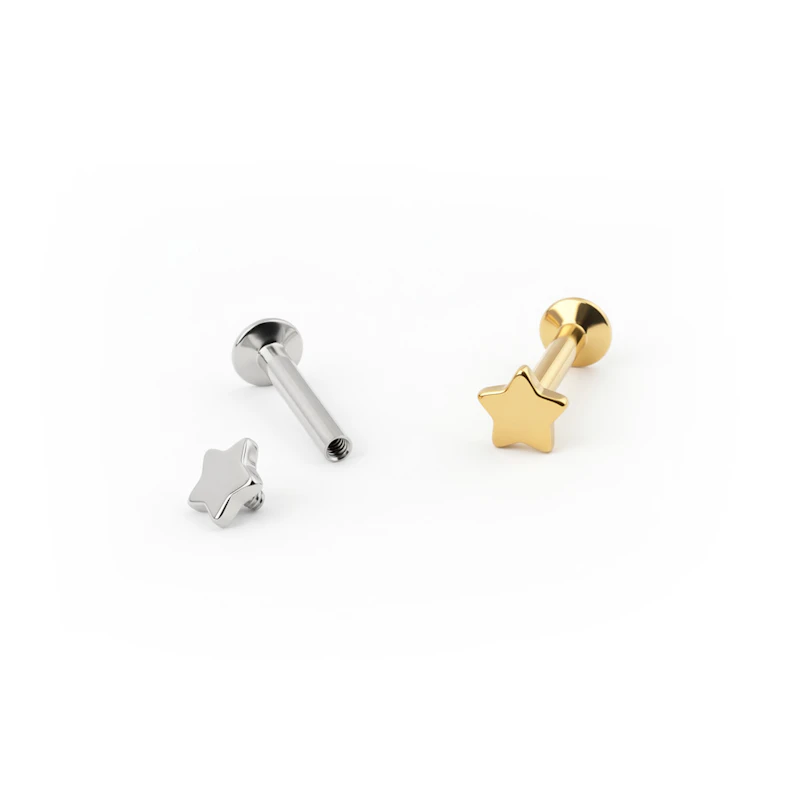 Labret con punta a stella