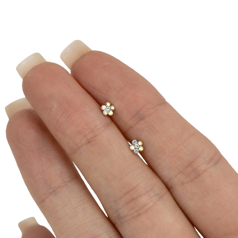 Labret con fiore
