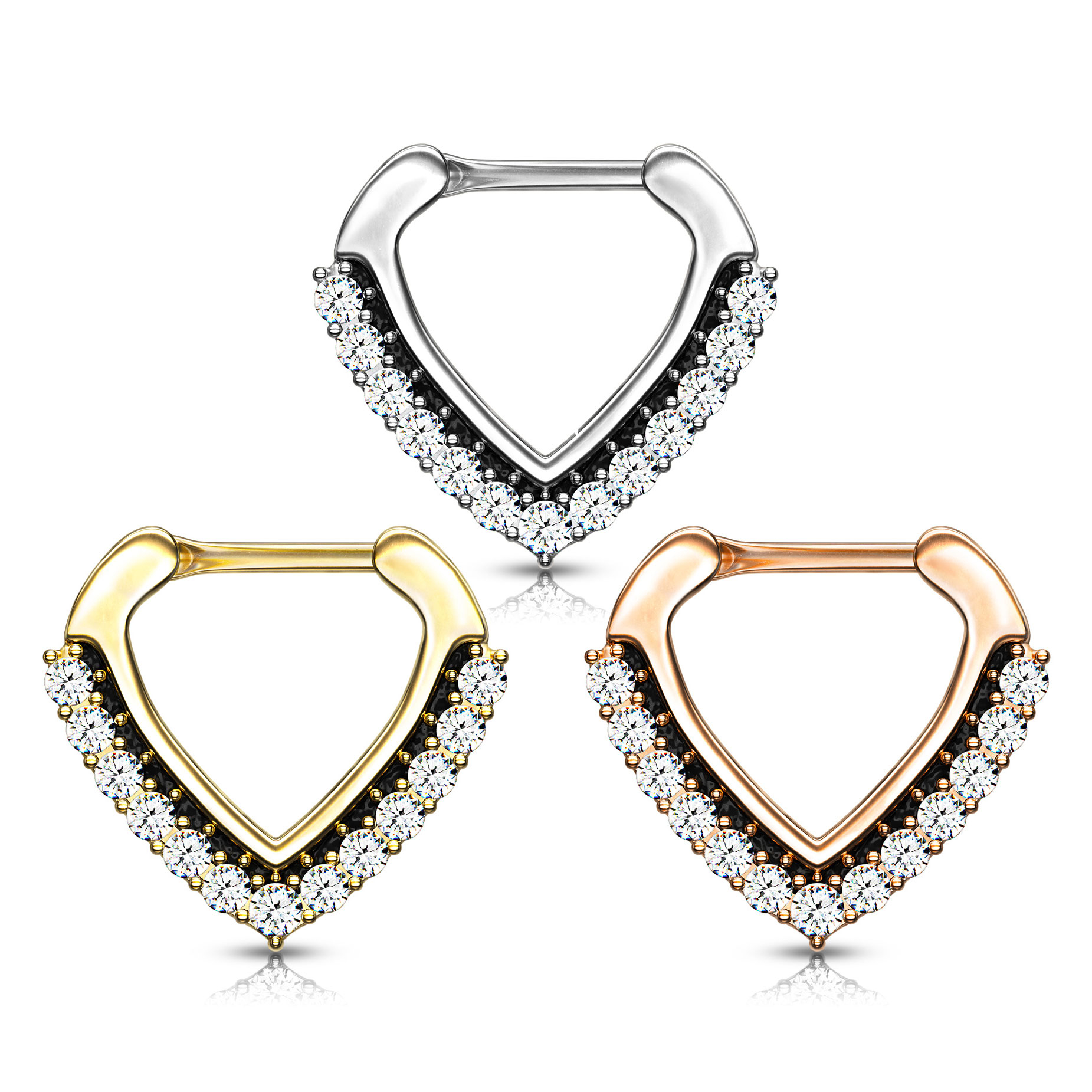 Septum clicker a forma di V