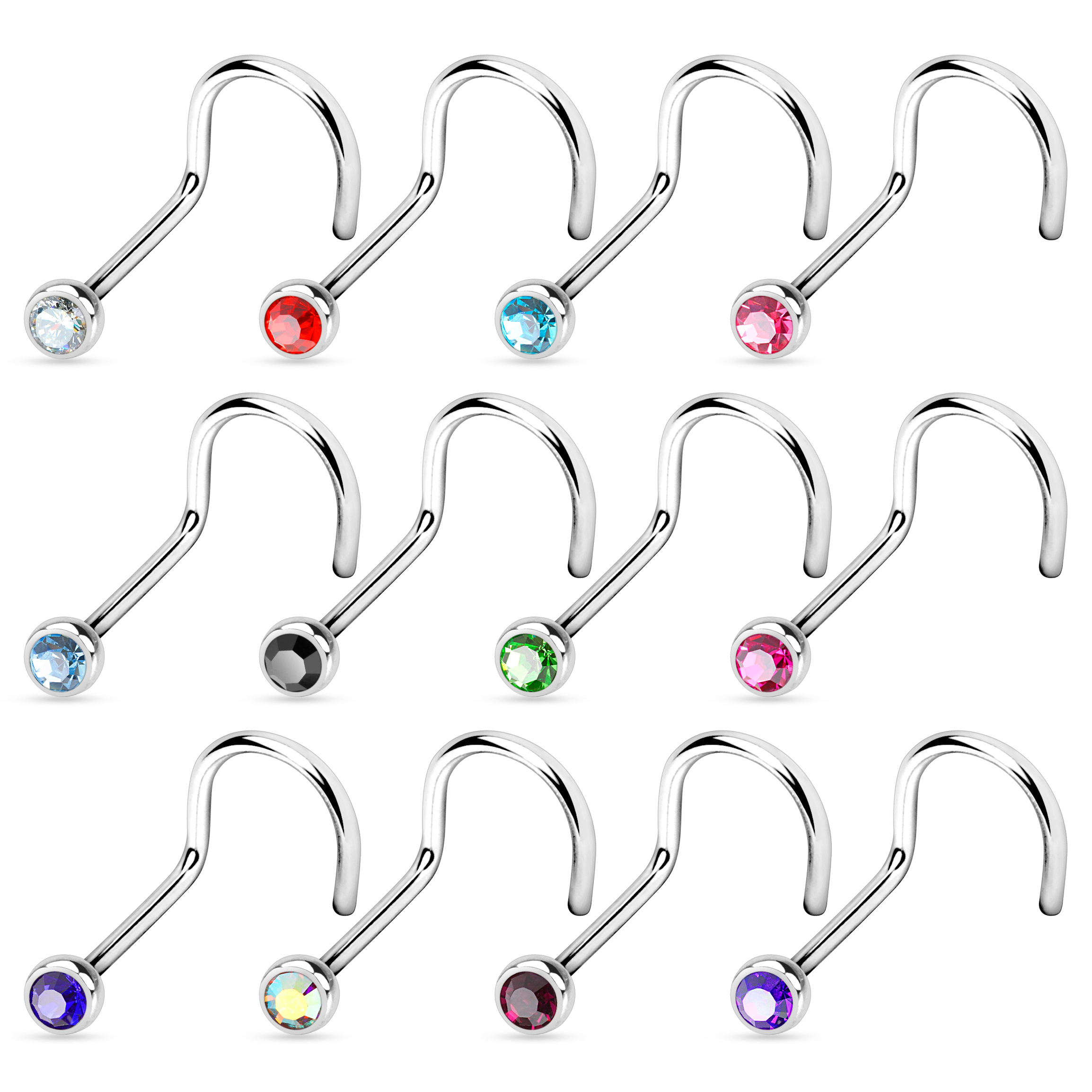 Piercing a uncino in titanio