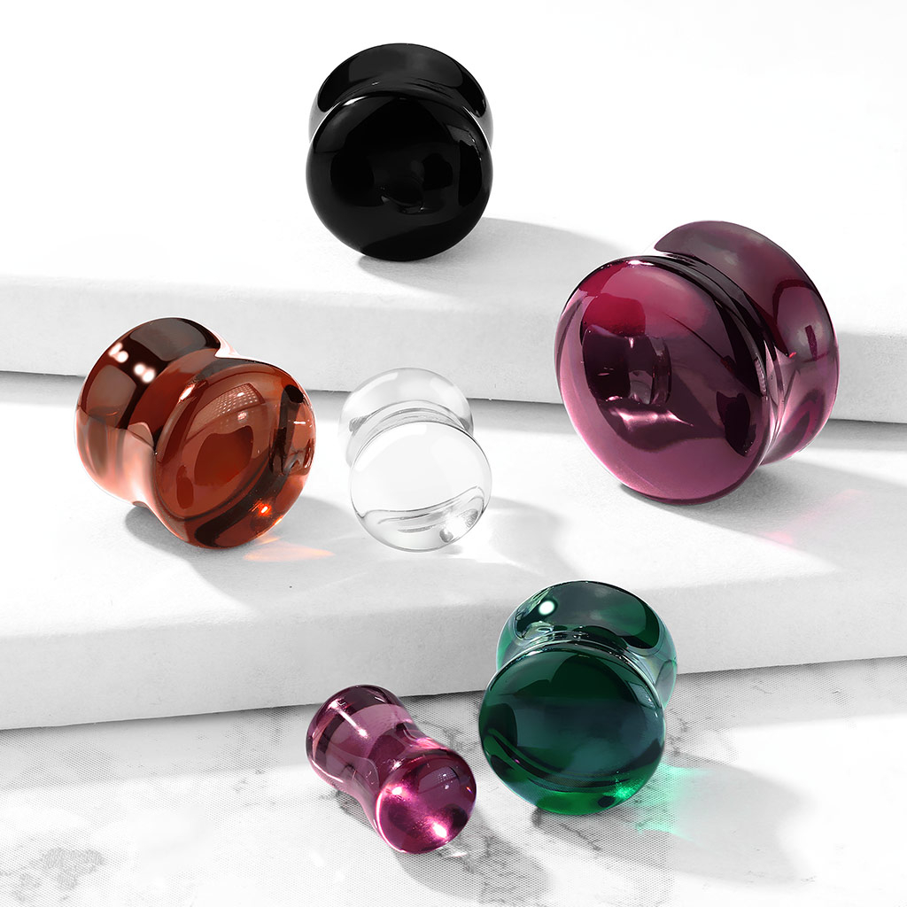 Plug di vetro in vari colori