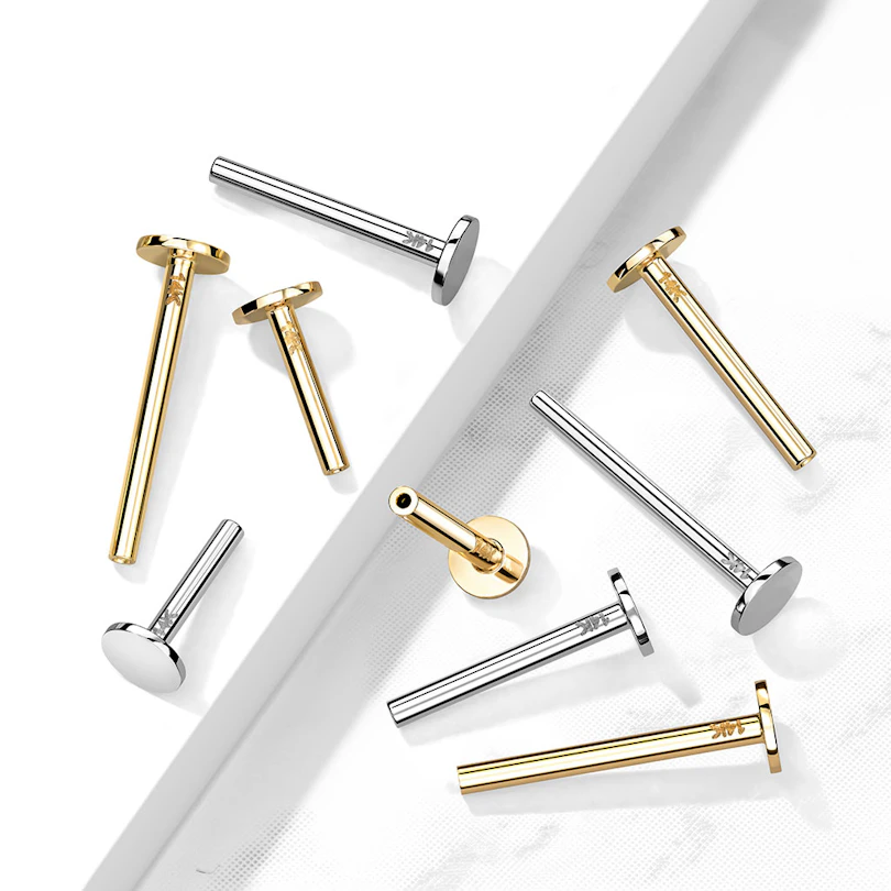 Labret push-in in oro 14K