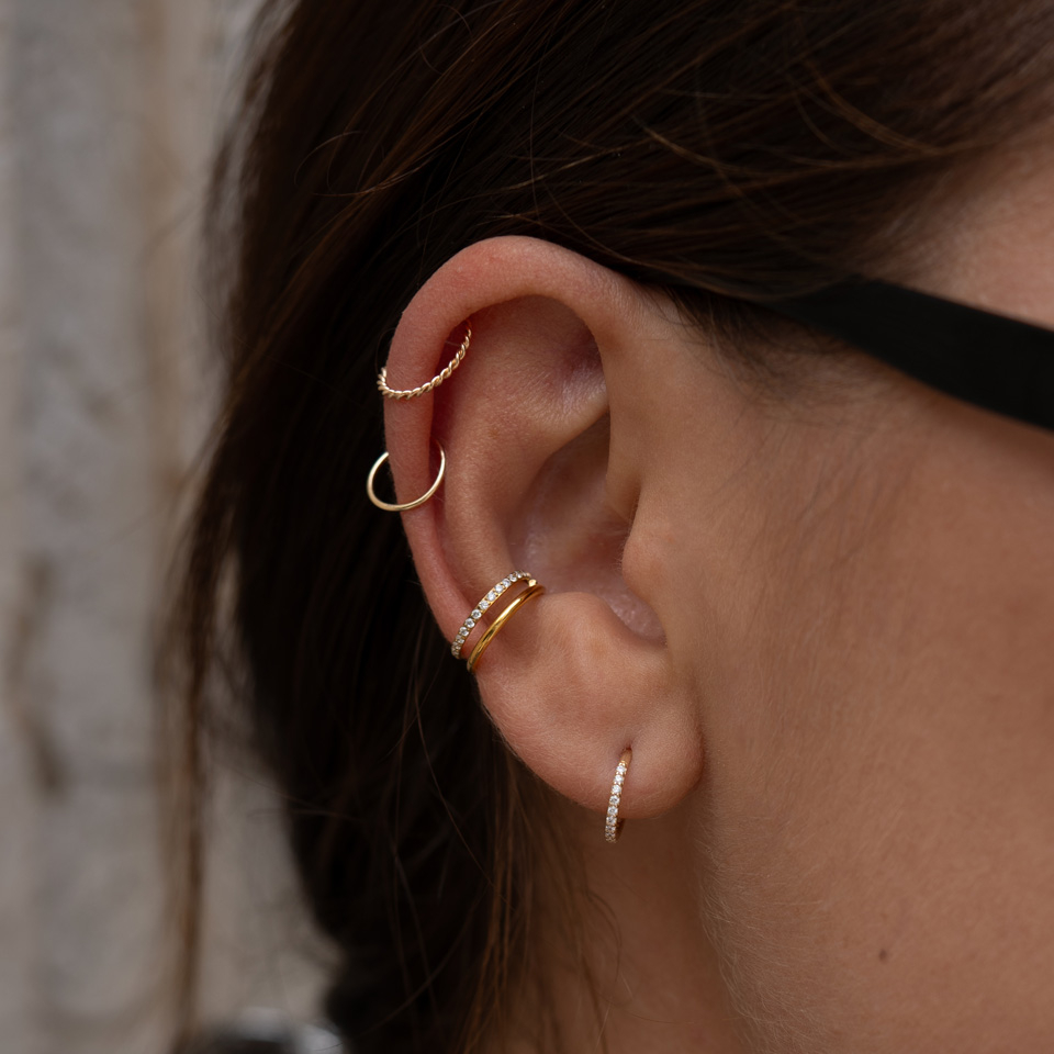 Endless ring semplice in oro 14K