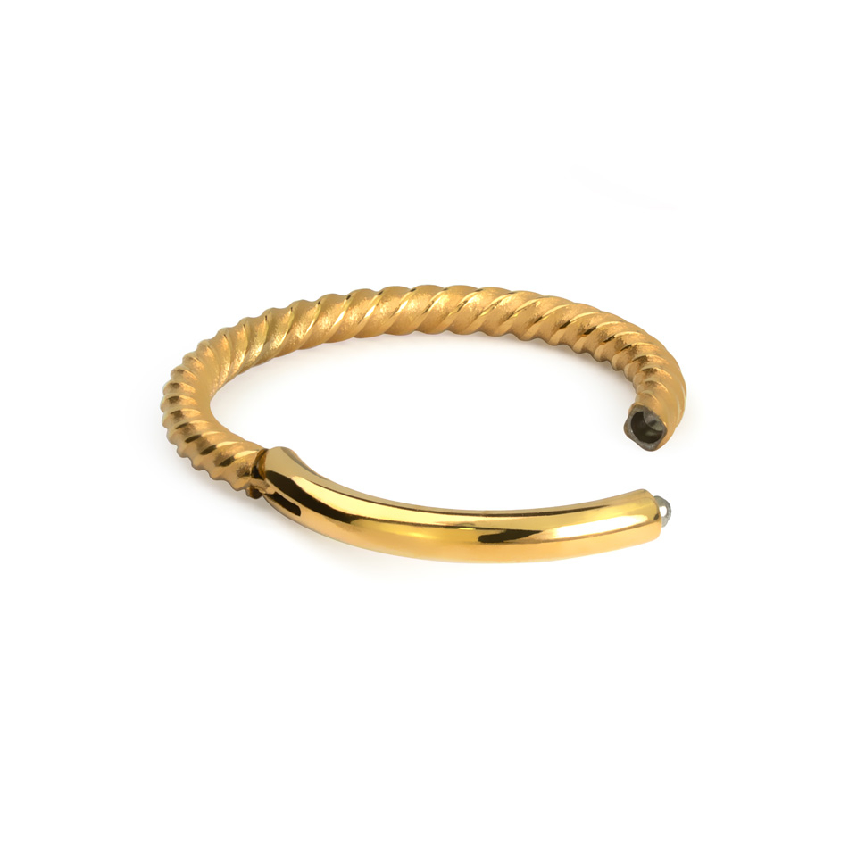 Anello con cardine e design intrecciato