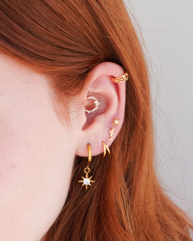 Cerchio in titanio con anello doppio