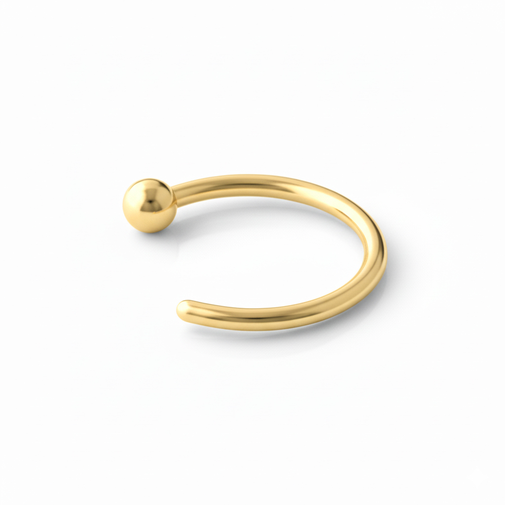 Semplice cerchio aperto in titanio