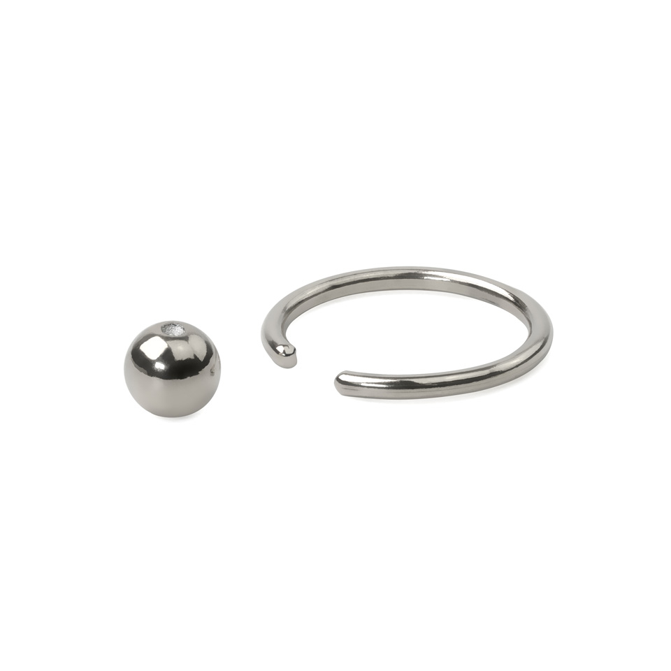 Cerchio con sfera in titanio